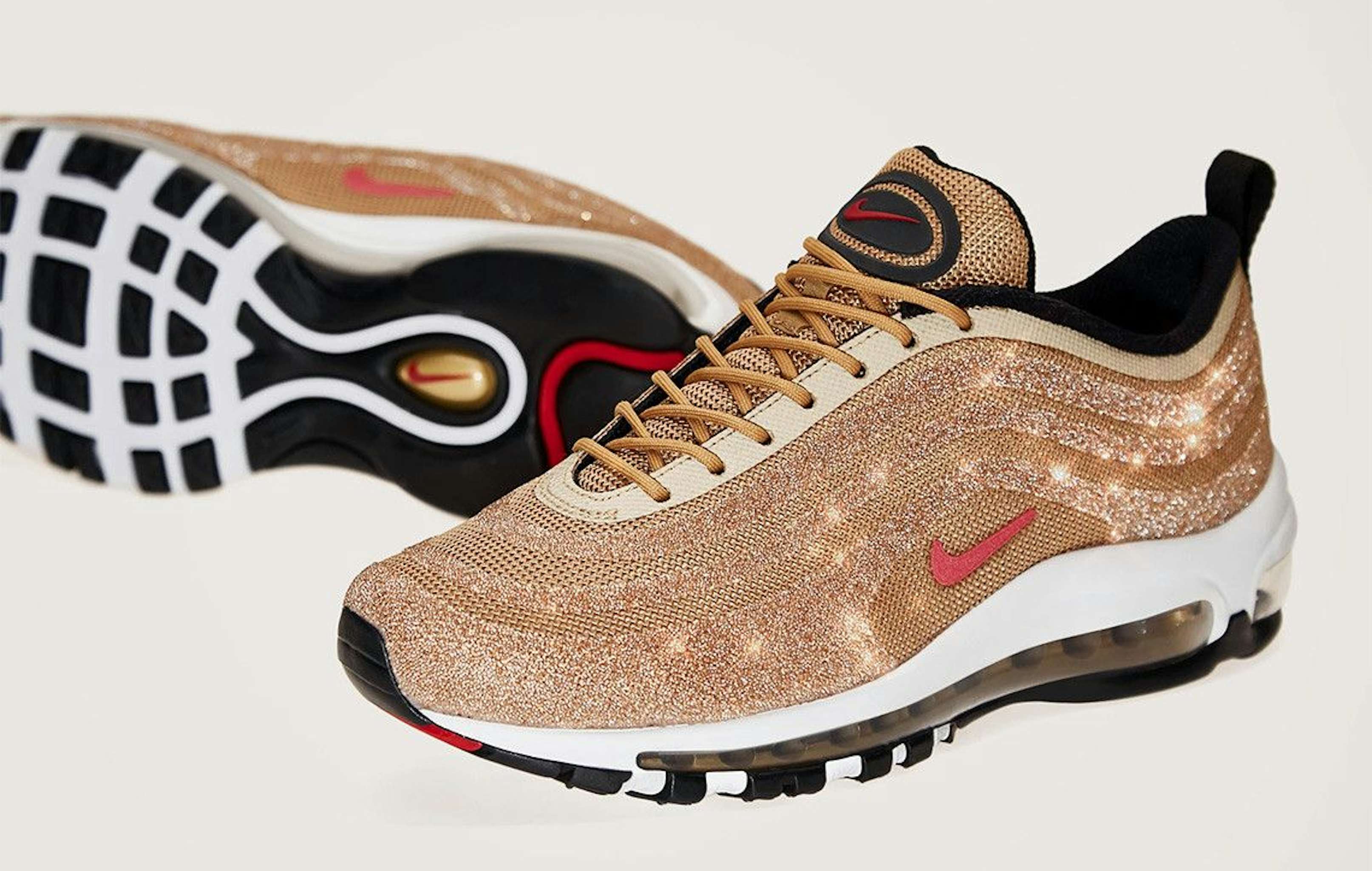 De Nike Air Max 97 LX WMNS Swarovski Metallic Gold… | Sneaker Squad