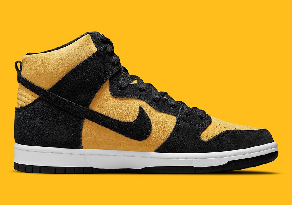 De Nike SB Dunk High Pro "Maize and Black" heeft een… | Sneaker Squad